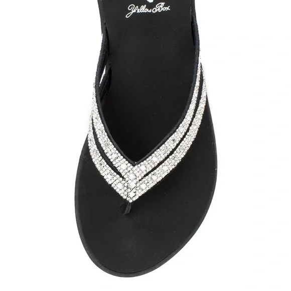 YELLOW BOX Dalia CLEAR Flip Flop Sandal MEDIUM WIDTH NEW IN BOX - Picture 4 of 4